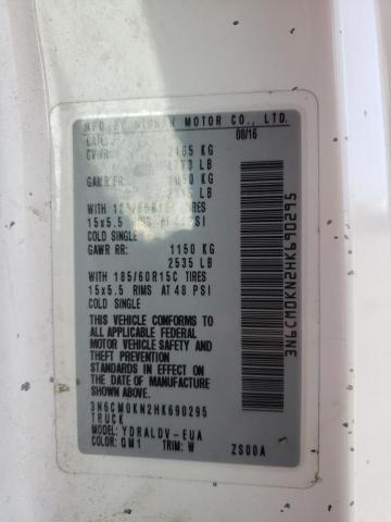 2017 NISSAN NV200 3N6CM0KN2HK690295