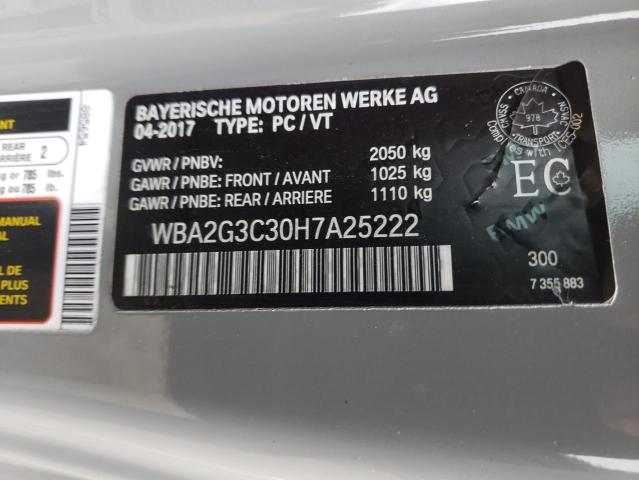 2017 BMW M240XI WBA2G3C30H7A25222