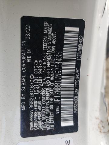 2022 TOYOTA GR 86 JF1ZNBB17N9754435