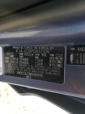 2021 KIA NIRO TOURI KNDCC3LC9M5483458