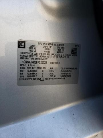 2015 CHEVROLET SUBURBAN 1GNSKJKC0FR225725