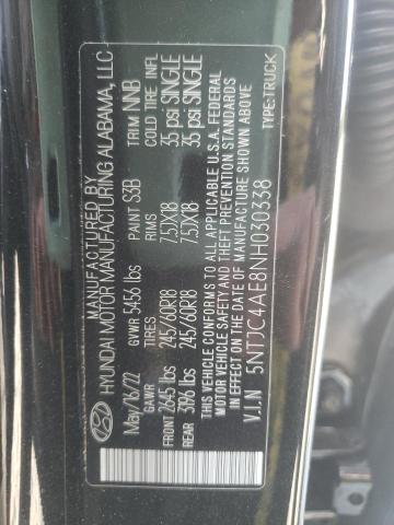 2022 HYUNDAI SANTA CRUZ 5NTJC4AE8NH030338