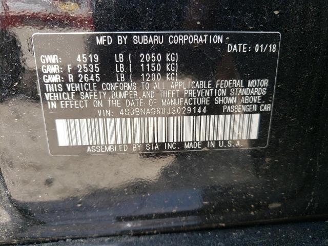 2018 SUBARU LEGACY SPO 4S3BNAS60J3029144
