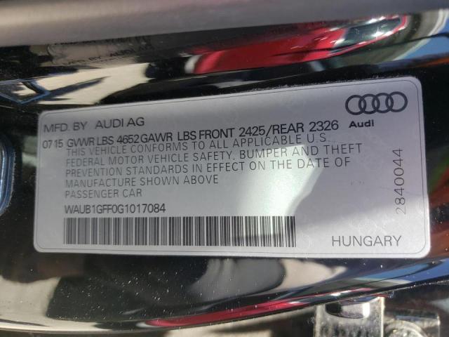 2016 AUDI S3 PREMIUM WAUB1GFF0G1017084
