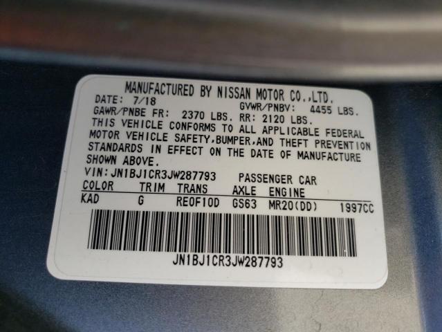 2018 NISSAN ROGUE S/SV JN1BJ1CR3JW287793