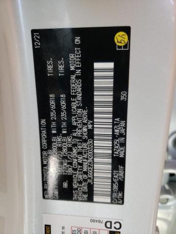 2022 LEXUS NX 350 JTJGGCEZ3N2003230