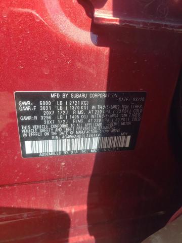 2020 SUBARU ASCENT TOU 4S4WMARD0L3464446