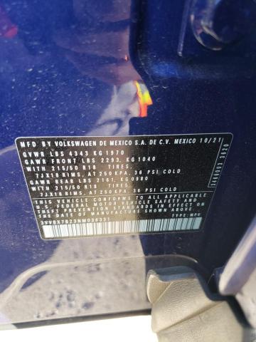 2022 VOLKSWAGEN TAOS SE 3VVRX7B23NM036331