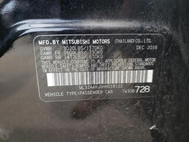 2017 MITSUBISHI MIRAGE ML32A4HJ0HH018122