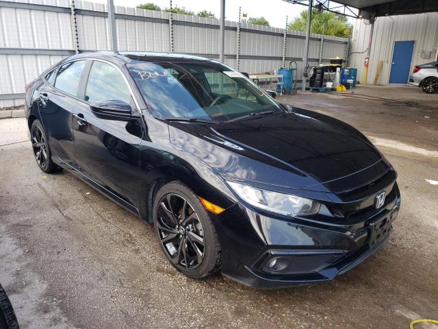 Salvage cars for sale from Copart Orlando, FL: 2019 Honda Civic Sport