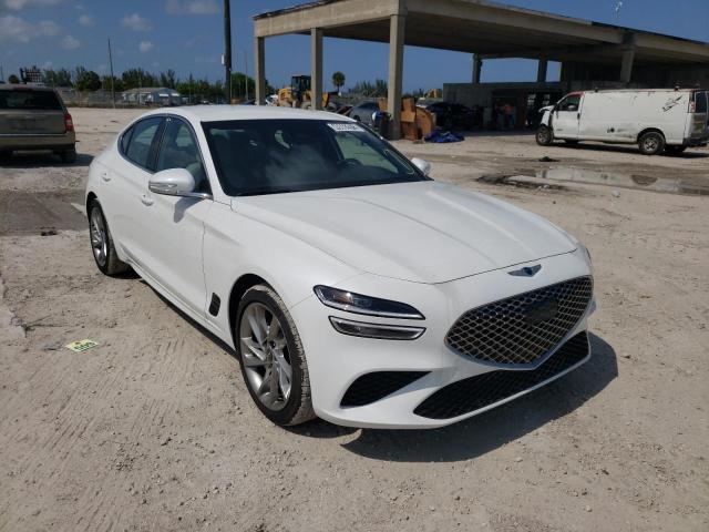 Salvage cars for sale from Copart West Palm Beach, FL: 2022 Genesis G70 Base