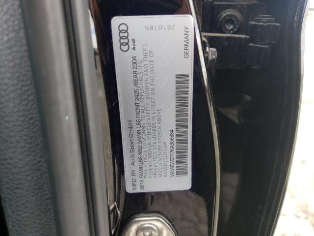 2019 AUDI RS3 WUABWGFF7KA906884