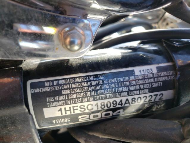 2004 HONDA VT1100 C 1HFSC18094A802272
