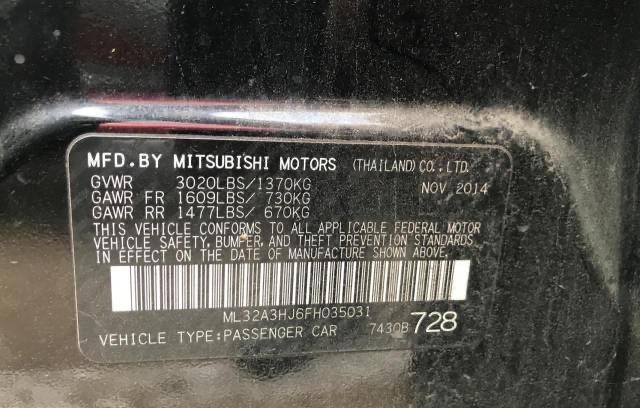 2015 MITSUBISHI MIRAGE DE ML32A3HJ6FH035031