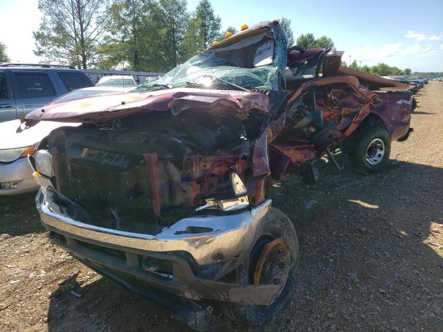 FORD F250 SUPER 2004 maroon  gas 1FTNW21L84EE05377 photo #3