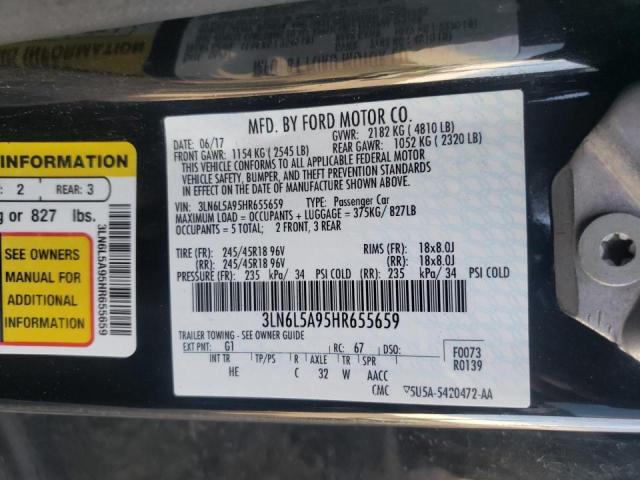 2017 LINCOLN MKZ PREMIE 3LN6L5A95HR655659