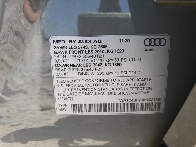 2021 AUDI SQ5 PRESTI WA1C4BFY6M2031851