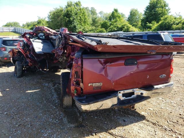 FORD F250 SUPER 2004 maroon  gas 1FTNW21L84EE05377 photo #4