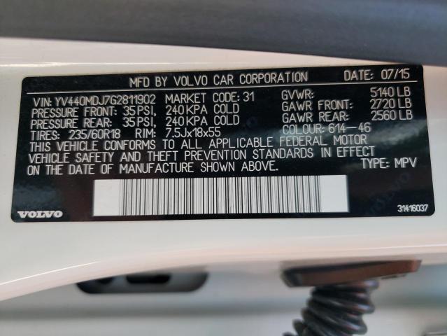 2016 VOLVO XC60 T5 YV440MDJ7G2811902