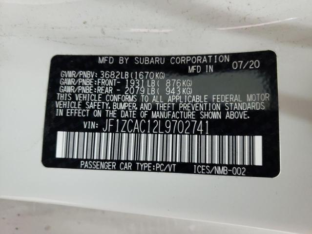 2020 SUBARU BRZ LIMITE JF1ZCAC12L9702741