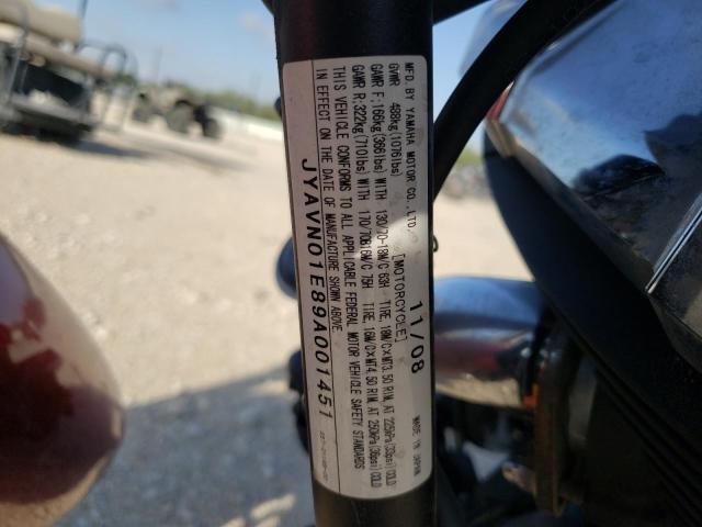 2009 YAMAHA XVS950 A JYAVN01E89A001451