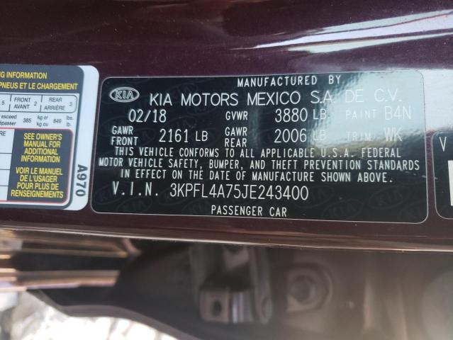 2018 KIA FORTE LX 3KPFL4A75JE243400