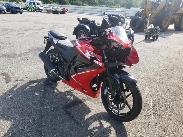 Salvage cars for sale from Copart Exeter, RI: 2012 Kawasaki EX250 J