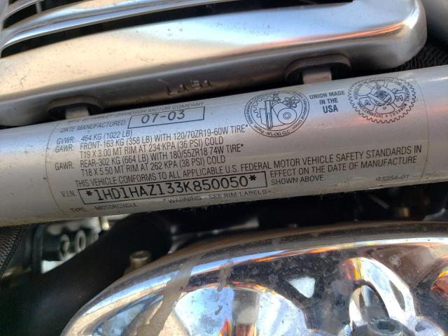 2003 HARLEY-DAVIDSON VRSCA 1HD1HAZ133K850050