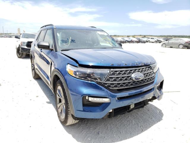Salvage cars for sale from Copart New Braunfels, TX: 2021 Ford Explorer X