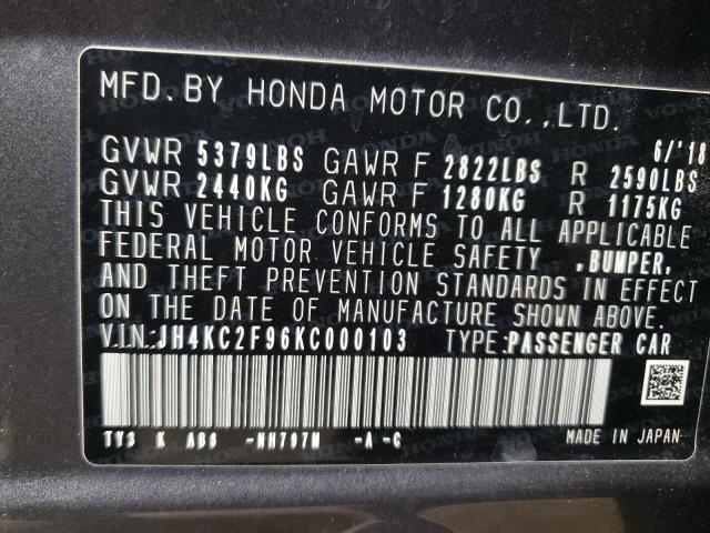 2019 ACURA RLX SPORT JH4KC2F96KC000103