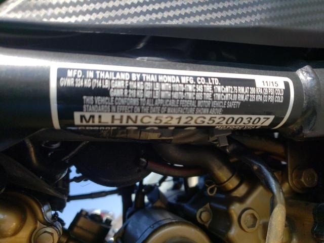 2016 HONDA CB300 F MLHNC5212G5200307