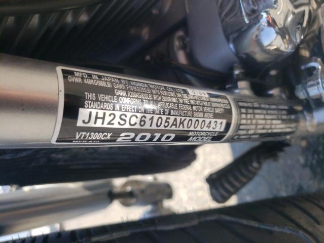 2010 HONDA VT1300 CX JH2SC6105AK000431