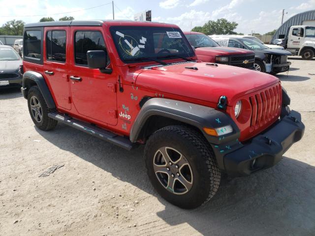 Salvage cars for sale from Copart Wichita, KS: 2018 Jeep Wrangler U