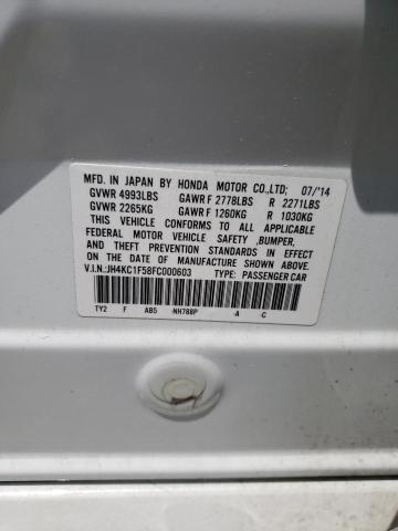 2015 ACURA RLX TECH JH4KC1F58FC000603