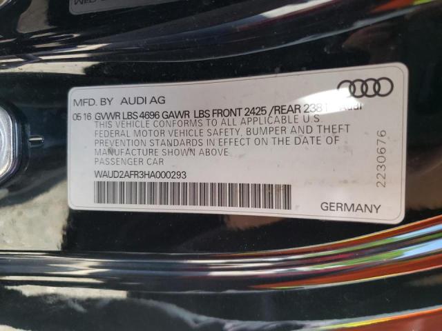 2017 AUDI A5 SPORT WAUD2AFR3HA000293