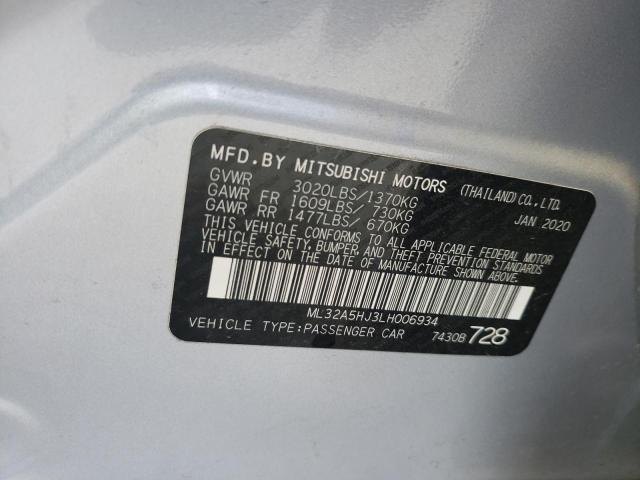 2020 MITSUBISHI MIRAGE LE ML32A5HJ3LH006934