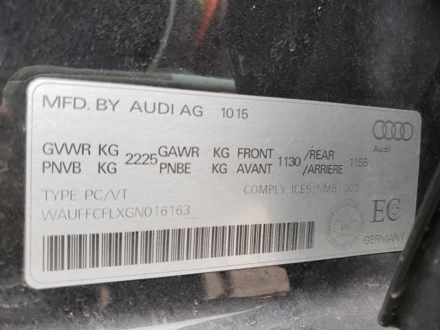 2016 AUDI A4 PROGRES WAUFFCFLXGN016163