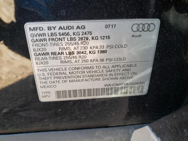 2018 AUDI Q5 PRESTIG - WA1CNAFY9J2035394