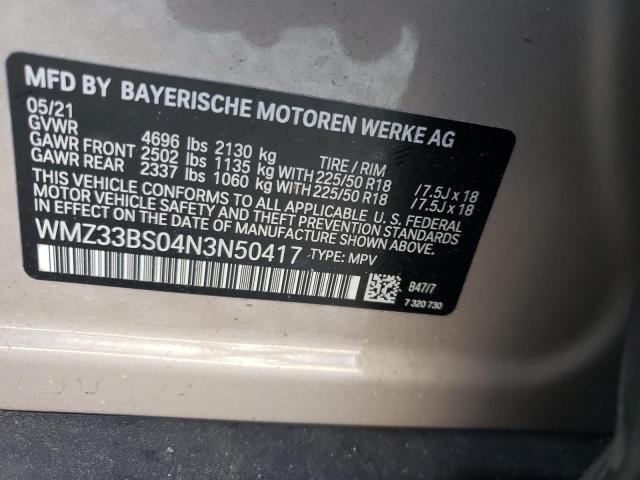 2022 MINI COOPER JCW WMZ33BS04N3N50417