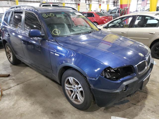 Salvage cars for sale from Copart Woodburn, OR: 2004 BMW X3 3.0I