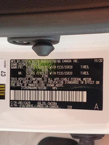 2021 LEXUS RX 350 2T2HZMAAXMC192588