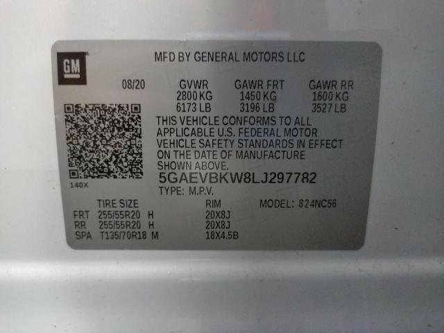 2020 BUICK ENCLAVE PR 5GAEVBKW8LJ297782