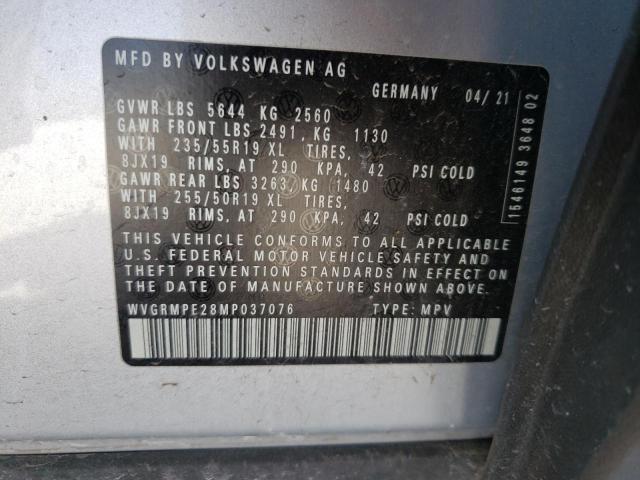 2021 VOLKSWAGEN ID.4 PRO WVGRMPE28MP037076