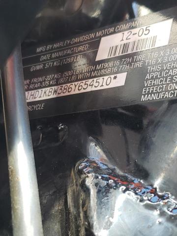 2006 HARLEY-DAVIDSON FLHXI CALI 1HD1KBW386Y654510