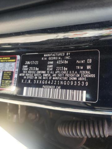 5XXG64J21NG093539 KIA K5 GT LINE