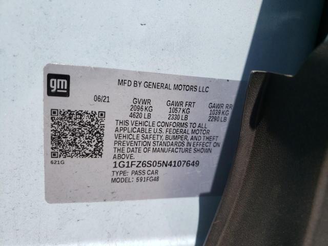 2022 CHEVROLET BOLT EUV P 1G1FZ6S05N4107649