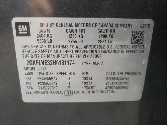 2017 GMC TERRAIN DE - 2GKFLVE32H6181174