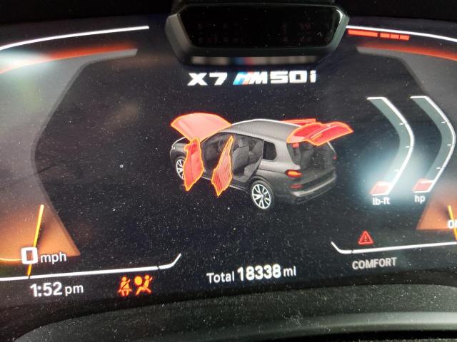 2022 BMW X7 M50I 5UXCX6C03N9J74234