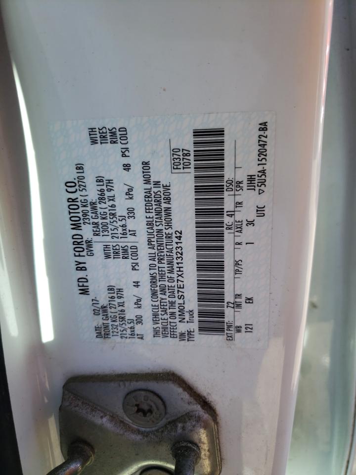 NM0LS7E7XH1323142 2017 Ford Transit Connect Xl