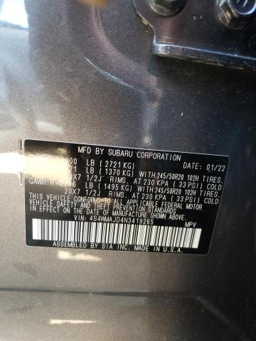 2022 SUBARU ASCENT ONY 4S4WMAJD4N3419265